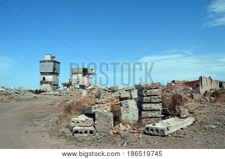 Area 35.(Ploshadka 35 ru.)Sary Shagan.Former Soviet  anti-ballistic missile testing range.Kazakhstan.May 6, 2017.Sary Shagan.Kazakhstan
