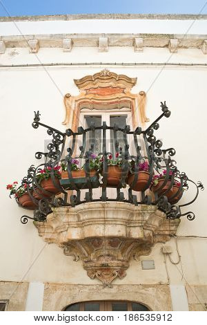 Morelli palace of Locorotondo. Puglia. Southern Italy.