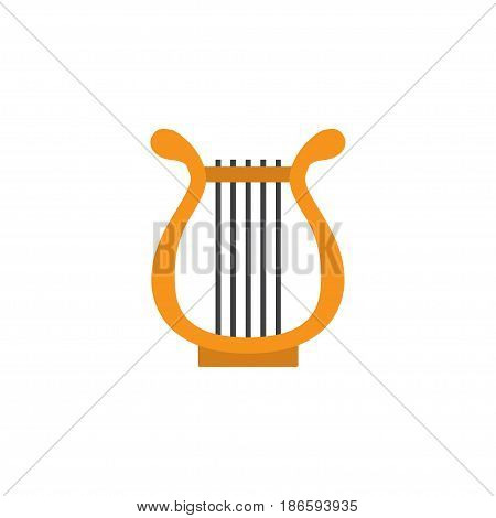 Philharmonic Flat Icon Symbol. Premium Quality Isolated Sonata Element In Trendy Style.