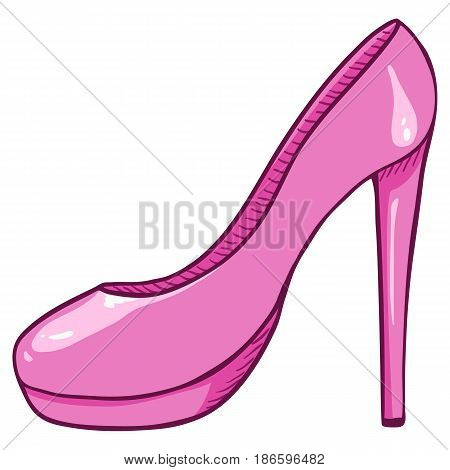 Vector Pink Women Highheels Shoes