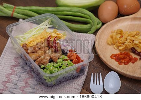 Rice Mixed With Shrimp Paste