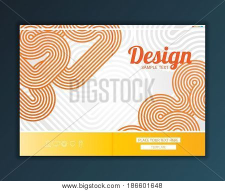Vector Illustration. Business Template for Flyer Banner Placard Poster Brochure Design.