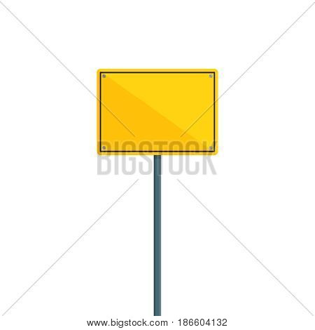 Warning sign vector illustration. Danger flat element for web design and mobile app. Caution high quality flat icon for design printed material. Hazard sign icon on white background.