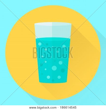 Vector Flat Icon Cup Of Water