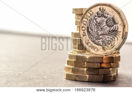 New British One Pound Sterling Coin Chart Rate.