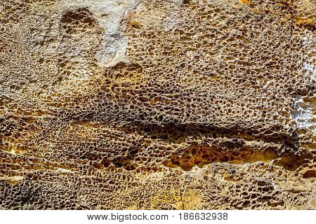 Natural stone pattern, porous chalk stone structure