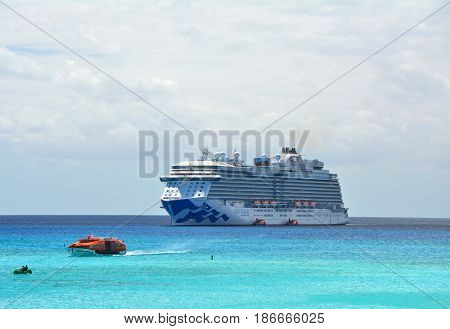 Scenic Ocean View On Cruise Ship