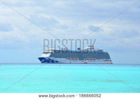Scenic Ocean View On Cruise Ship