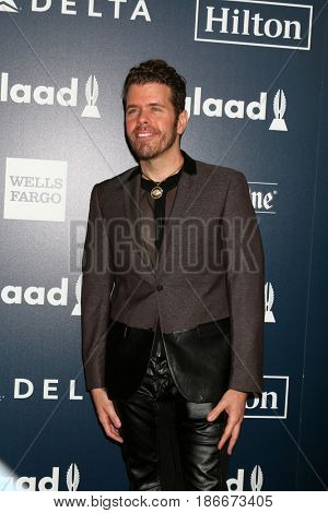 LOS ANGELES - APR 1:  Perez Hilton at the 28th Annual GLAAD Media Awards at Beverly Hilton Hotel on April 1, 2017 in Beverly Hills, CA