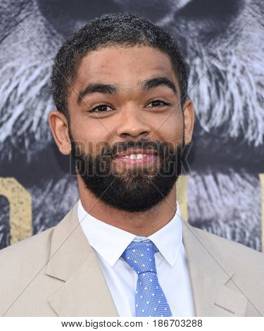 LOS ANGELES - MAY 08:  Kingsley Ben-Adir arrives for the 'King Arthur: Legend Of The Sword