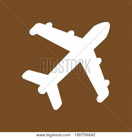 Plane icon. Travel symbol. Airplane plane from the bottom sign.