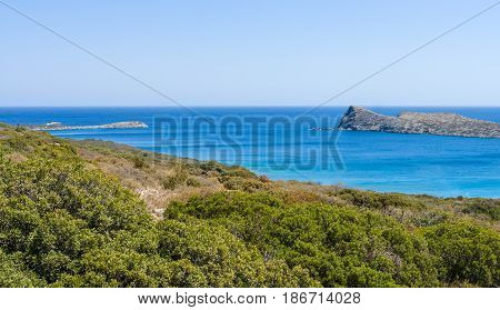 Beautiful bay. Peninsula Kalydon. The island of Crete. Greece.