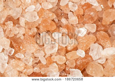 The Himalayan pink salt texture as background