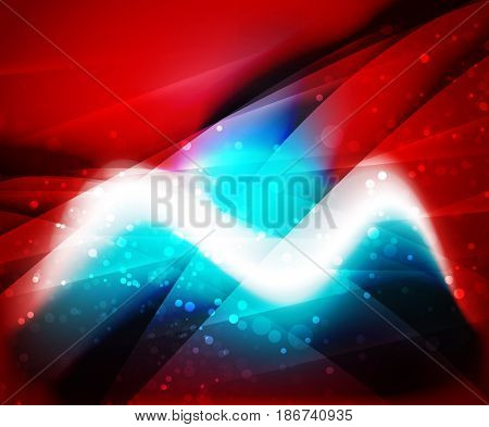 Shiny wave, magic light efffect abstract background