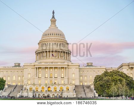 The famous US Capitol in Washington DC - WASHINGTON DC - COLUMBIA