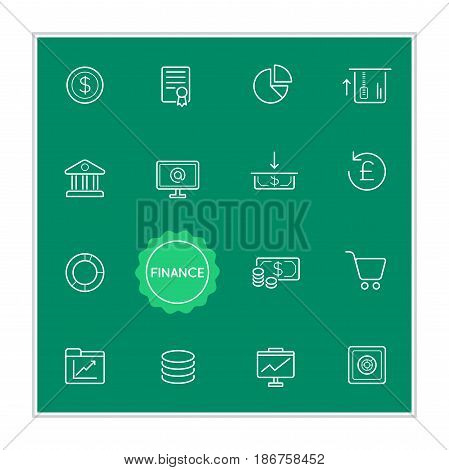 Set of Finance Money Vector Illustration Elements can be used as Logo or Icon in premium quality