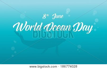 World ocean day banner style collection vector illustration