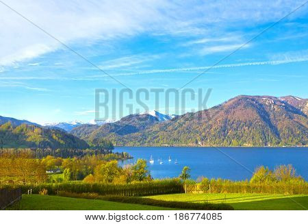 Beautiful landscape with Alps at Salzburger Land, Austria