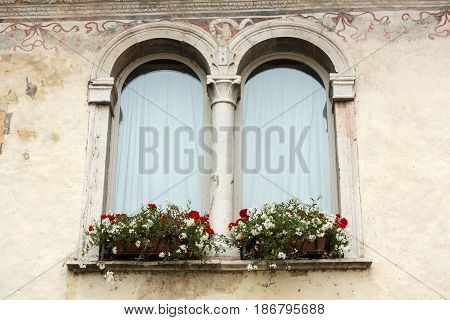 Scaligeri Castle in Lazise at Lake Garda Italy