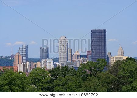 Skyline do centro da cidade de Pittsburgh