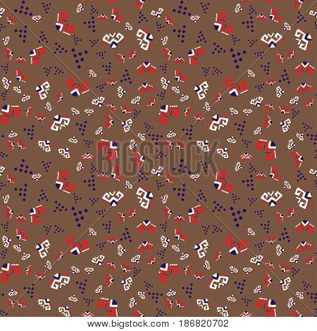 Seamless texture of geometric simple  national elements