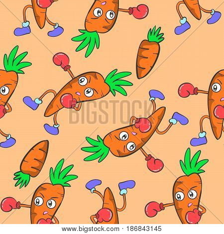carrot vector art pattern style collection stock