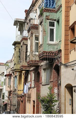 Old Buildings In Balat District, Istanbul