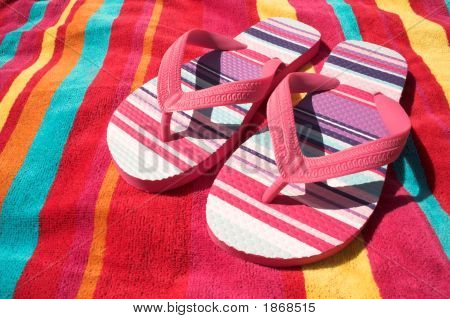 Stripey Flip flop