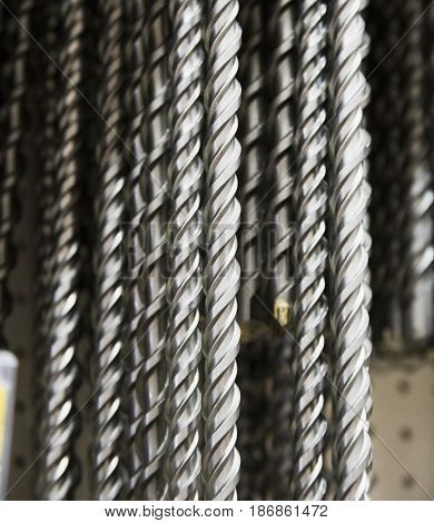 Stainless steel mesh construction material background  etal