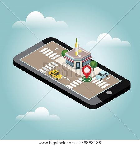 Flat 3d vector isometric illustration. Concept picture