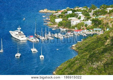 Caribbean Harbor on Jost Van Dyke, BVI