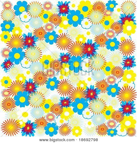 Molti diversi colori vivaci.