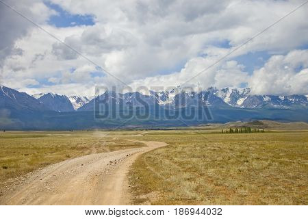 Kurai Steppe Landscape. Altai, Russia