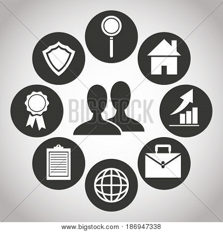 people digital bank transation financial. banking pictogram image vector illustration