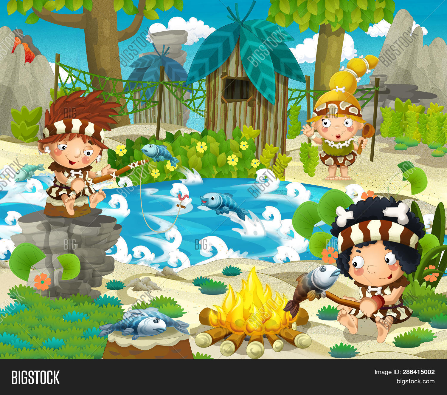 Cartoon Stone Age Image & Photo (Free Trial) | Bigstock