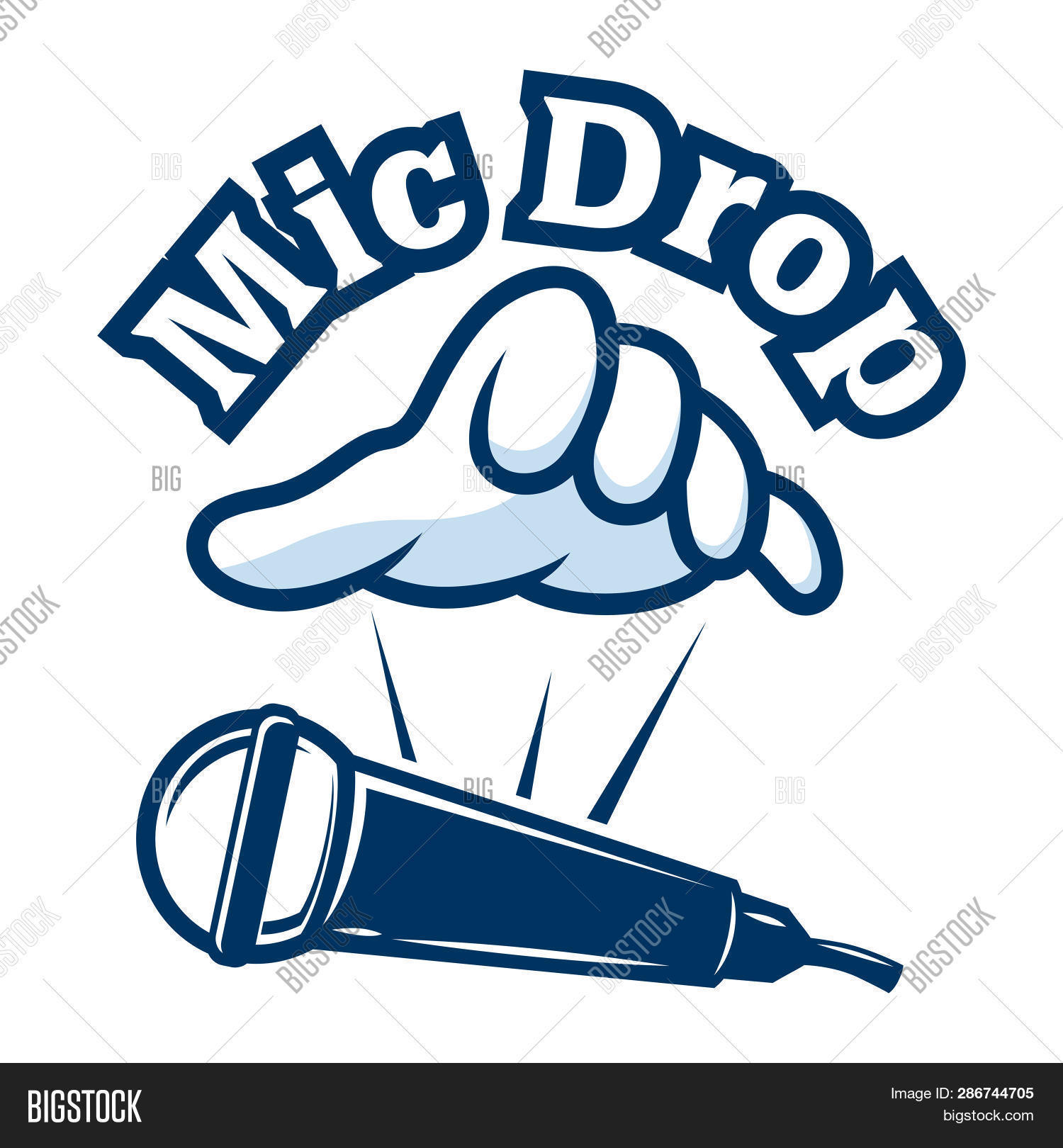 Modern Mic Drop Vector & Photo (Free Trial) Bigstock