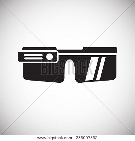 Smart Gogles Icon On White Background For Graphic And Web Design, Modern Simple Vector Sign. Interne