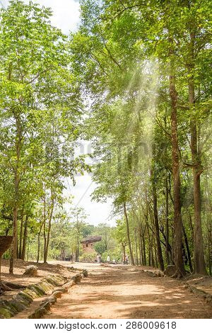 Phu Phra Bat Historical Park.. The Ancient Rock Building From Prehistoric Period At Phu Phra Bat His