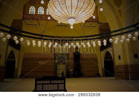Interior View To Al Fateh Mosque - 06 January 2015 Manama, Bahrain