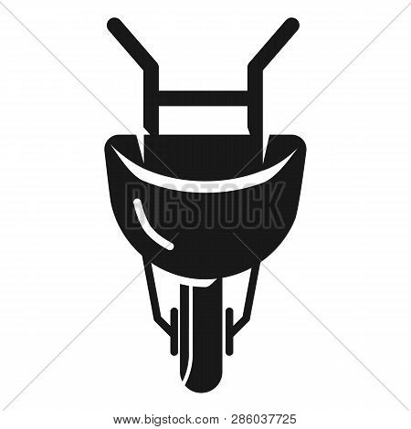 Front Wheelbarrow Icon. Simple Illustration Of Front Wheelbarrow Vector Icon For Web Design Isolated