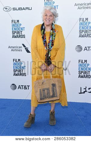 LOS ANGELES - FEB 23:  Tyne Daly arrives for the 2019 Film Independent Spirit Awards on February 23, 2019 in Santa Monica, CA                
