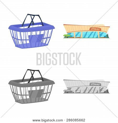 Vector Design Of Food And Drink Icon. Collection Of Food And Store Vector Icon For Stock.