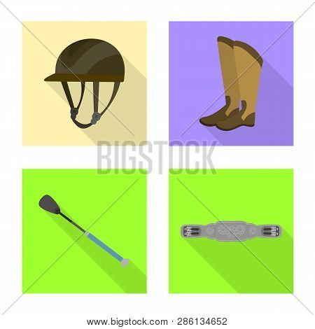 Isolated Object Of Track And Racing  Sign. Collection Of Track And Riding Stock Symbol For Web.