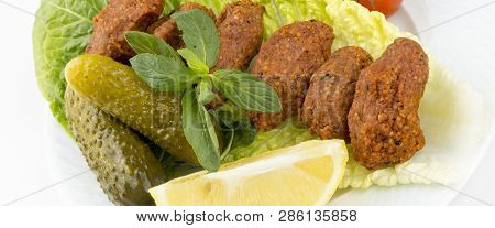 Traditional Delicious Turkish Foods; Bulgur Kofte (cig Kofte)