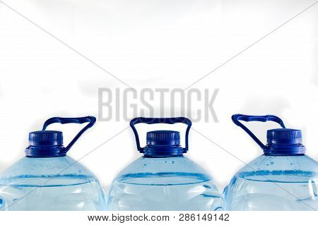 Plastic Five Litre Water Bottle Isolated