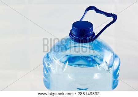 Plastic Five Litre Water Bottle Isolated