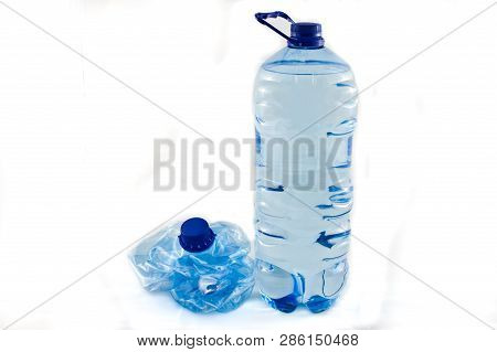 Plastic Five Litre Water Bottle Isolated