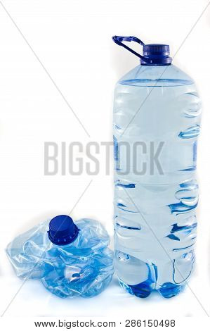 Plastic Five Litre Water Bottle Isolated