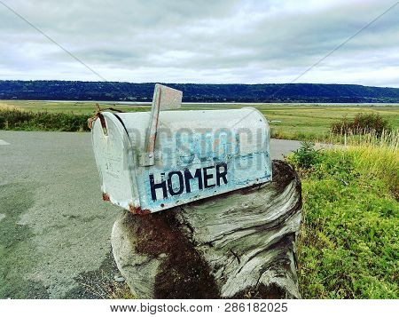 A Old Mailbox In Homer, Alaska Eeuu
