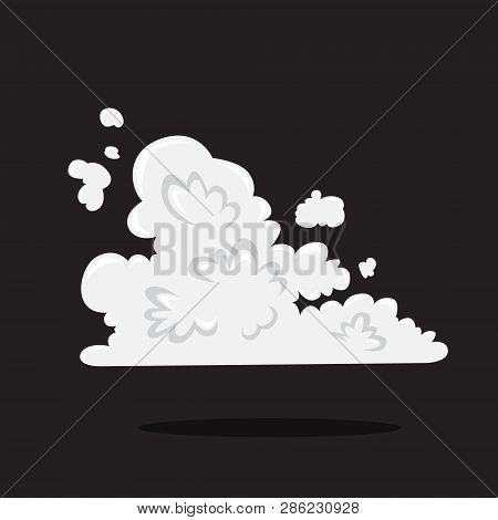 Explosive Boom Effect. Smoke From The Bomb